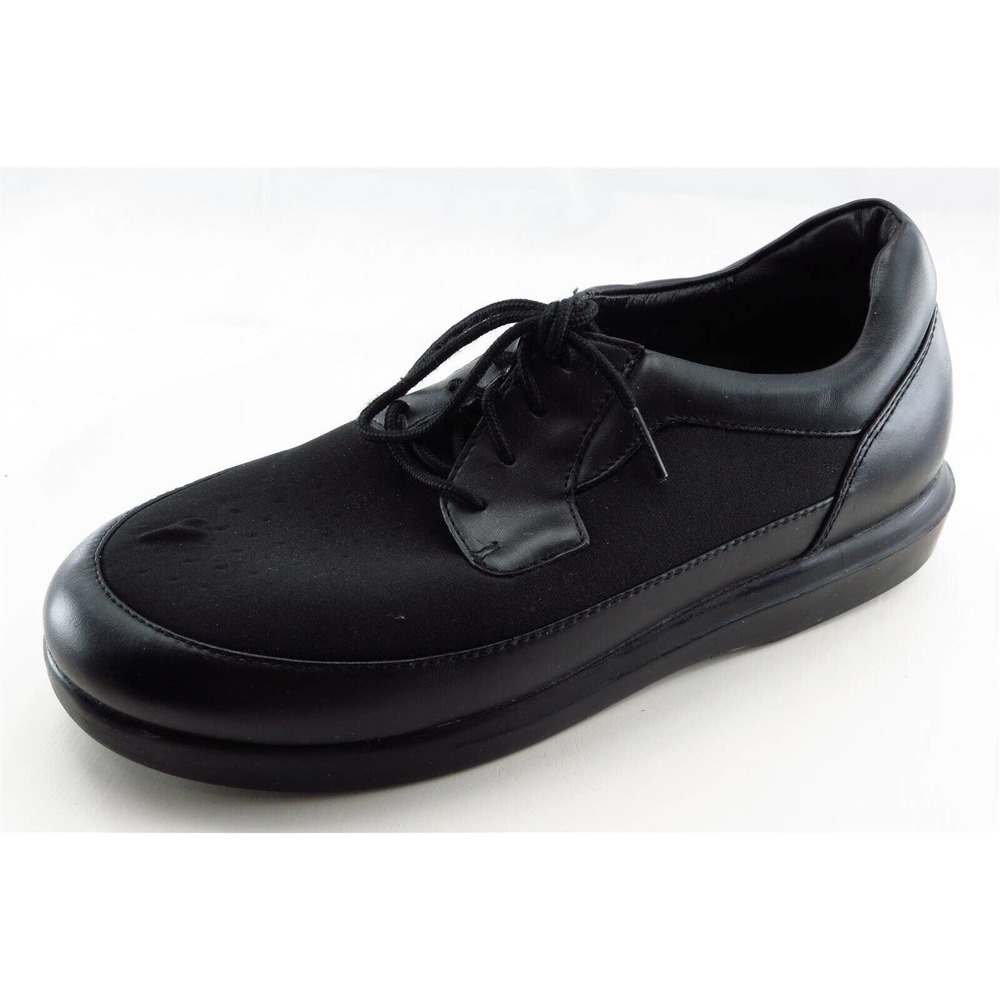 Propet Size 10 B Black Lace Up Fashion Sneakers Leather Women Shoe‎